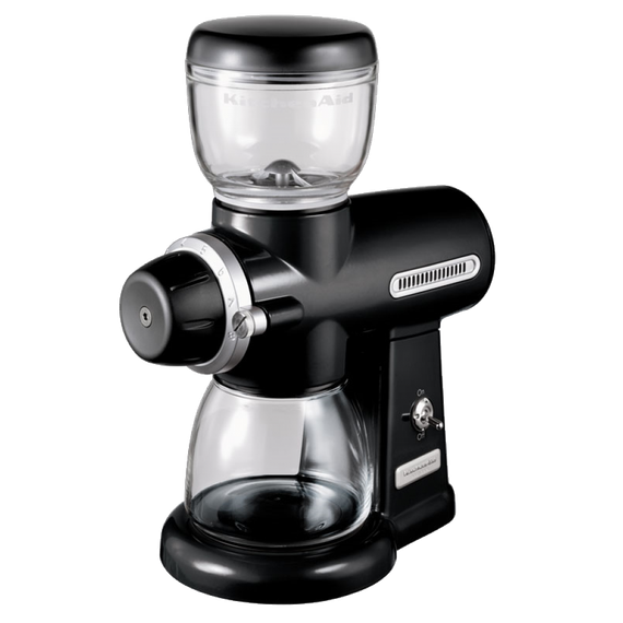Кавомолка KitchenAid 5KCG100EOB, жорновий електрична, чорна