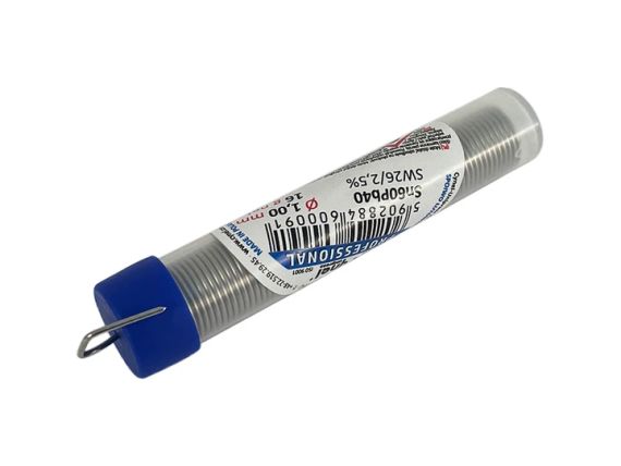 Припой проволочный Cynel с активным флюсом Sn60Pb40 16гр 1.0мм FLUX SW26 ПОС-60Ф