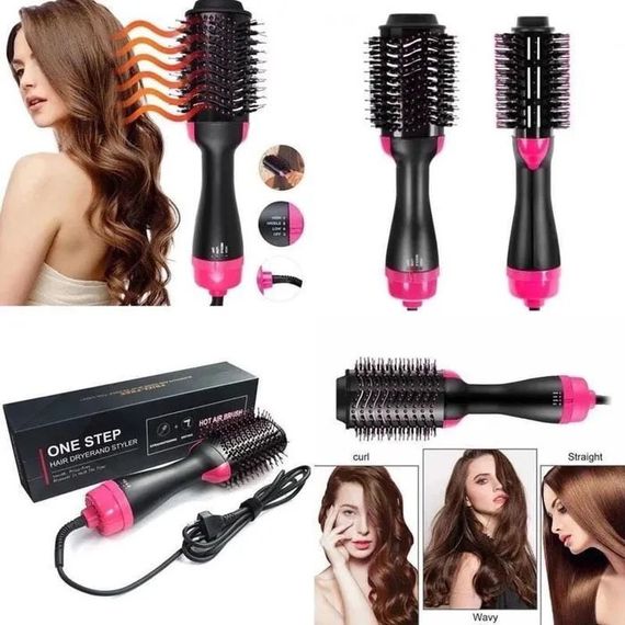 Щітка для волосся One step Hair Dryer 1000 Вт | Фен гребінець one step | Фен браш із обертанням | Фен для SJ-938 завивки волосся | Зображення 2
