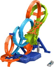 Трек Hot Wheels Action 4-Loop Crash Out: безумные виражи и петли