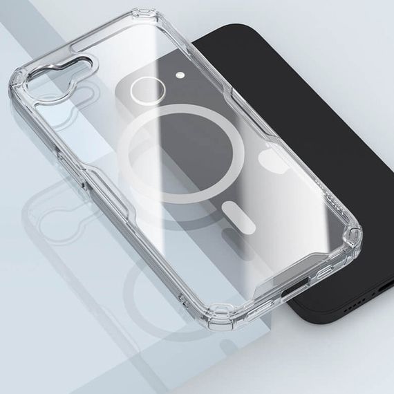 TPU чохол Nillkin Nature Pro Magnetic для Apple iPhone 16e (6.1") Безбарвний (прозорий) | Зображення 5