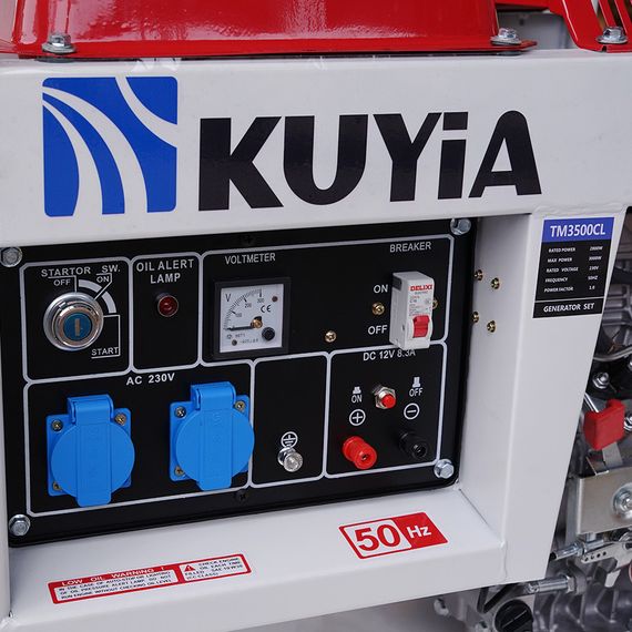 Генератор дизельний Kuyia TM3500CL, однофазний, 110-240V, 50Hz, 2, 8-3кВт | Зображення 2
