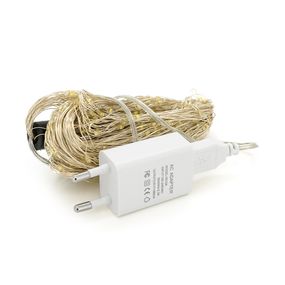 Гірлянда Кінський хвіст 600Led, 20 ниток по 3м, Hot White