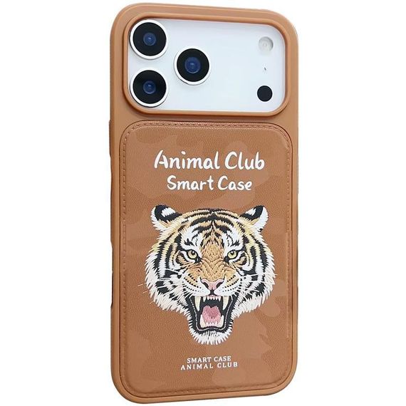TPU+PC чехол Animal Club для Apple iPhone 17 Pro (6.3") Chocolate Brown