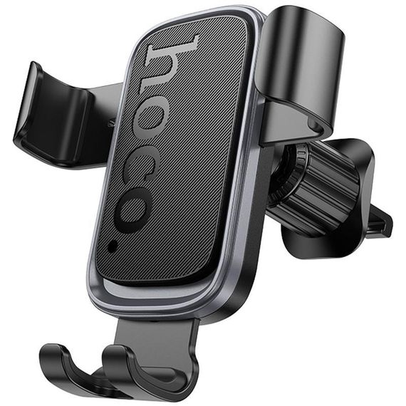 Автотримач Hoco H80 Vista gravity (air outlet) Black / Metal gray
