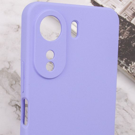 Чохол Silicone Cover Lakshmi Full Camera (AAA) with Logo для Xiaomi Redmi 13C / Poco C65 Бузковий / Dasheen | Зображення 5
