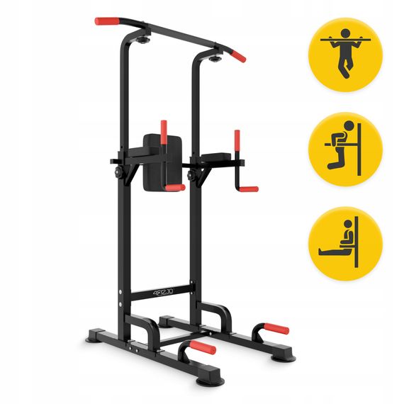 Багатофункціональна стійка для підтягувань 4FIZJO Pro регульована Black (P-5905973402620) | Зображення 5
