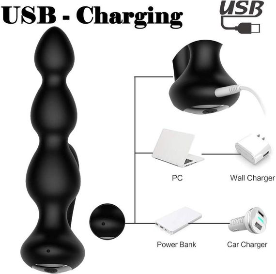 Анальна пробка - Anal Beads, Remote Controler sexstyle | Зображення 9