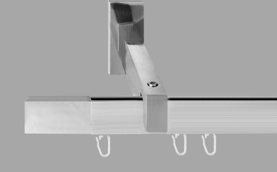 Карниз Скарлайн одинарный в сборе профиль Тайвань (Сталь)