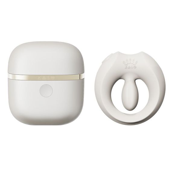Ерекційне смарт-віброкільце Zalo Apis Ivory White, до 4 годин роботи, зарядний кейс | Зображення 6