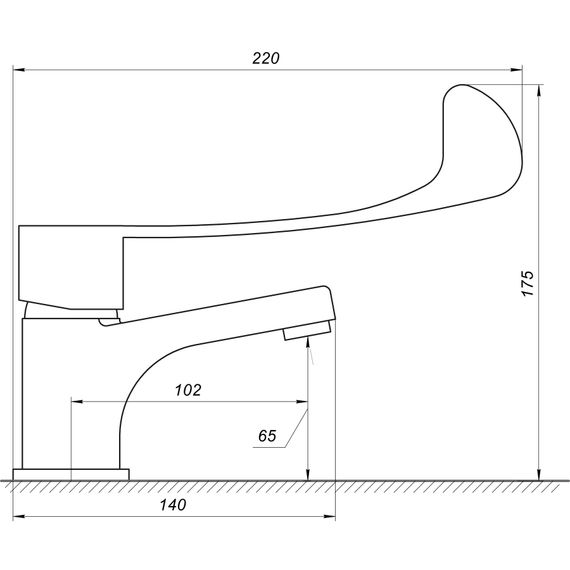 Змішувач для раковини TOPAZ CLINIC TCL-15011 | Зображення 1