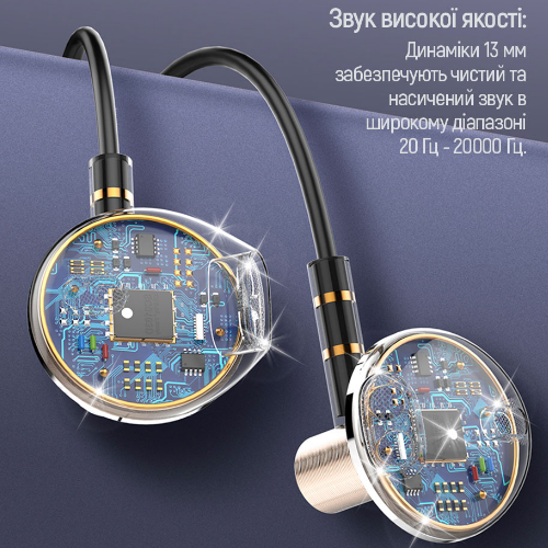 Навушники ColorWay Wired Earphone Blast 2 CW-WD02BK 3,5мм mini-jack чорний | Зображення 6