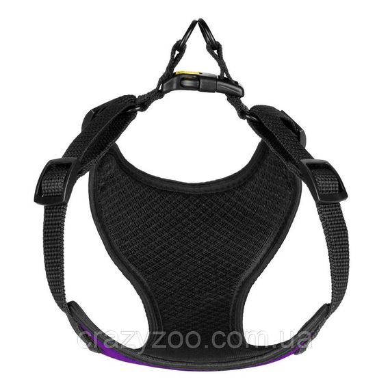 Шлея для собак BronzeDog Sport M неопрен 3D сітка рожева 30х40-46 см 7507Б/Т | Зображення 3