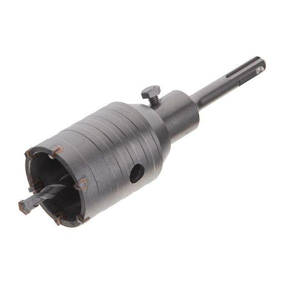 Комплект: свердло корончасте для бетону 50 мм+Перехідник SDS Plus 100 мм INTERTOOL SD-70501