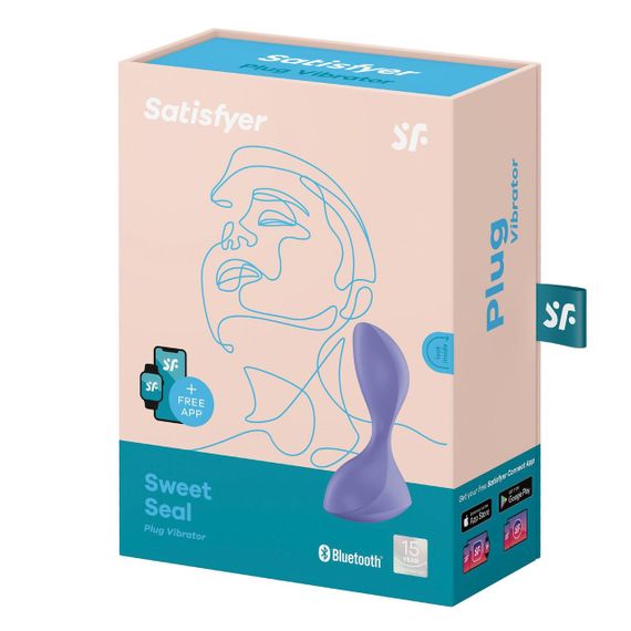 Анальний вібратор Satisfyer Sweet Seal із застосунком, ліловий Sex Aura | Зображення 2