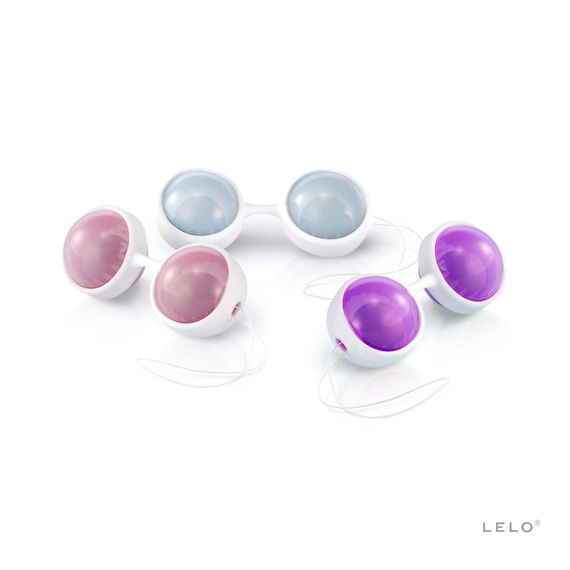 Набір вагінальних кульок LELO Beads Plus, діаметр 3,5 см, змінне навантаження, 2х28, 2х37 і 2х60 г, Різнокольоровий | Зображення 2