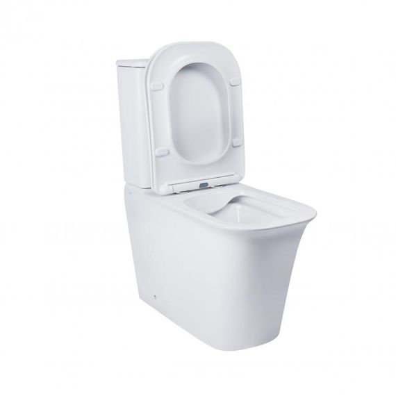 Унітаз-компакт Qtap Nando безободковий з сидінням Soft-close QT12221222AW | Зображення 8