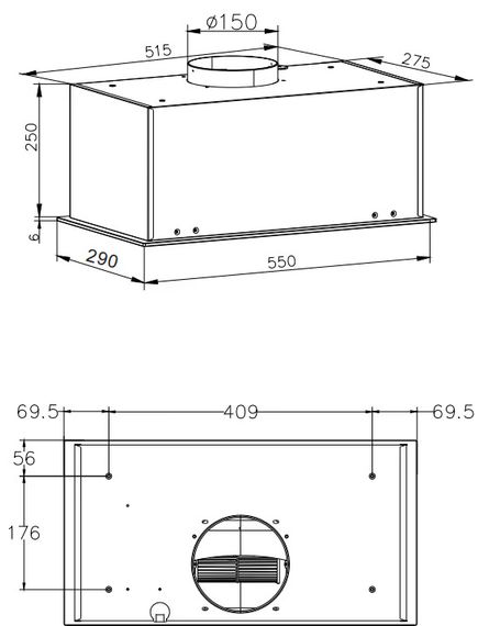 Вытяжка Hansa встраиваемая OMP6553BGH | Зображення 4