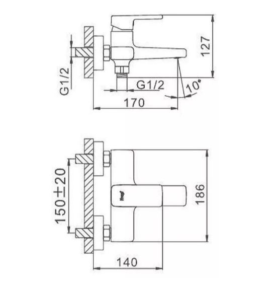 Смеситель для ванны Frap F3260 | Зображення 5