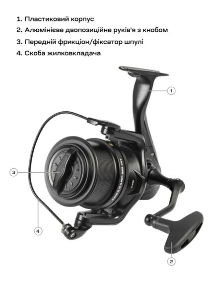 Котушка Brain Apex Carp Big Pit 8000 6+1BB | Зображення 6