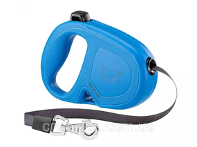 Поводок-рулетка для собак Ferplast Flippy One Tape M до 25 кг голубая лента 5 м 75093225