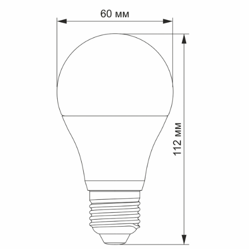 Лампа A60h 8,8W E27 4100 К LED Videx | Зображення 1