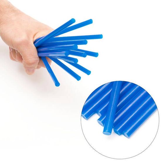 Комплект стрижнів клейових блакитних 7,4*200 мм, 12 од. INTERTOOL RT-1055 | Зображення 3