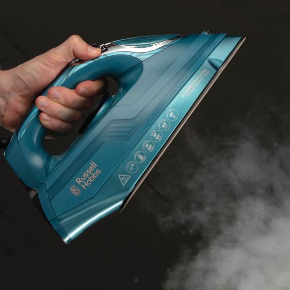 Праска Russell Hobbs Powersteam Ultra Coconut Smooth, 3100Вт, 350мл, паровий удар -230гр, самоочищення, керам. підошва, блакитний (26340-56) | Зображення 4
