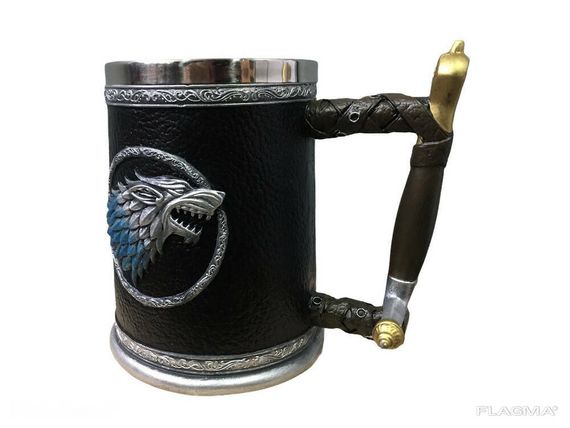 Кружка Чашка Бокал Игра Престолов Winter is Coming Stark Targaryen 3D Дом Старк | Зображення 3