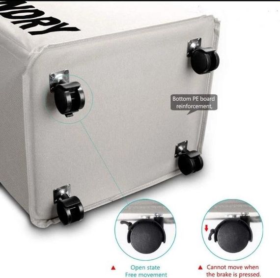 Корзина для білизни з ручками ROLLING BAG XPRO чорний (43668-_310) | Зображення 2