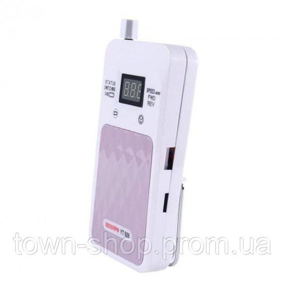 Портативный Фрезер для ногтей Nail Drill YT-928 аккумуляторный с индикатором заряда на 35 000 оборотов. Цвет: | Зображення 4