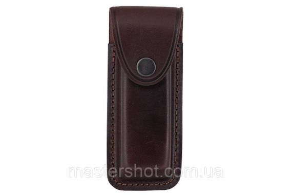 Подсумок чохол для магазину Форт-12 формований B на кнопці шкіра коричневий