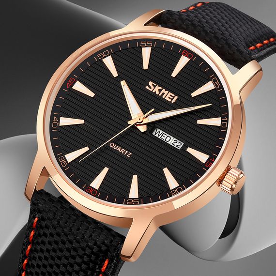 Чоловічий годинник Skmei 9303RGBK Rose Gold-Black | Зображення 3