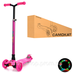 Самокат детский MAXI iTrike JR3-060-22-P с подсветкой