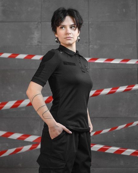 Женское поло black НП4951 | Зображення 2