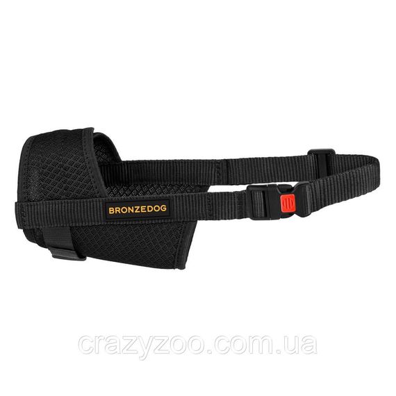 Намордник для собак BronzeDog Стафф 3D сітка чорний 26-32 см 57451/T | Зображення 1