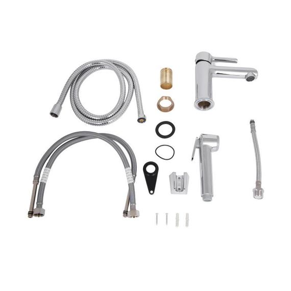 Смеситель для раковины Qtap Grand (с гигиеническим душем) QTGRA272CRM45670 Chrome | Зображення 9