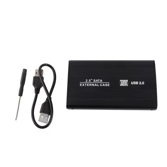 Зовнішній корпус для жорсткого диска 2.5" USB 2.0 алюмінієвий HDD/SSD | Зображення 1