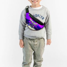 Сумка-бананка детская майнкрафт "Minecraft" с принтом ,32х15см,сумка для мальчика  через плечо (00145)