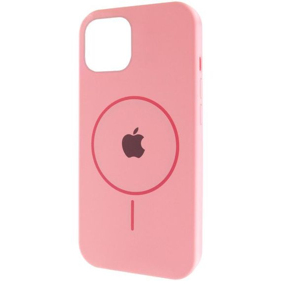 Чохол Silicone Case Full Protective (AA) with MagSafe для Apple iPhone 11 (6.1") Рожевий / Light pink