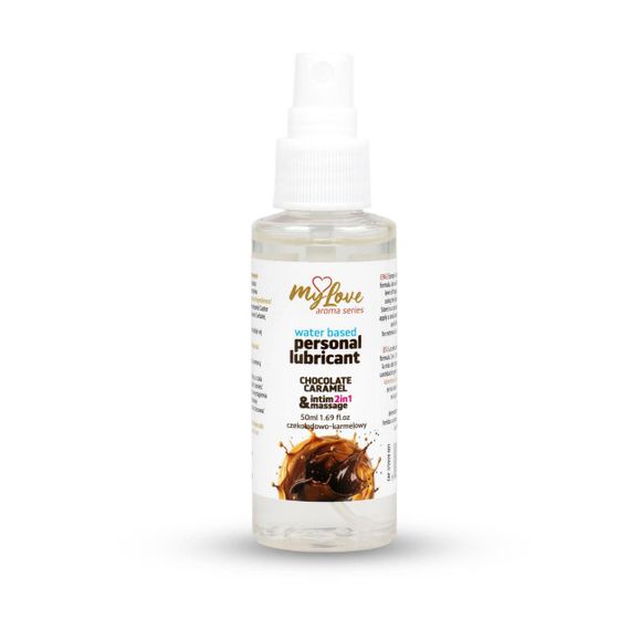 2в1 лубрикант та масажний гель - MyLove Aroma Series Intim&Massage Chocolate Caramel, 50 мл Sex Aura