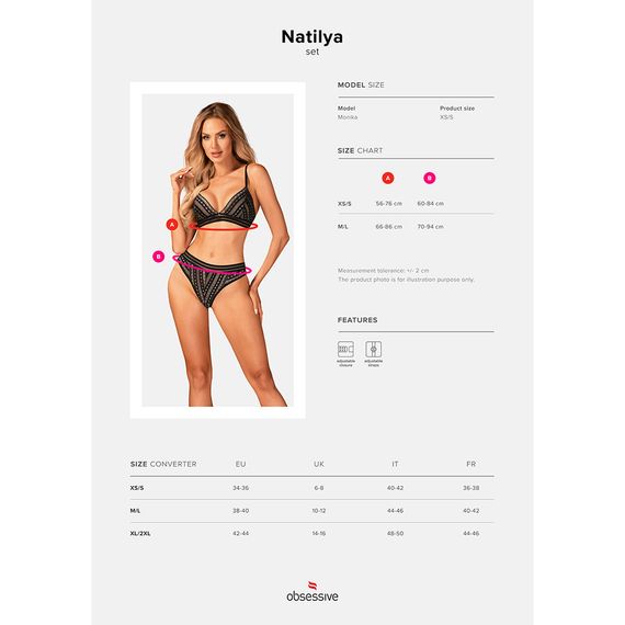 Комплект Obsessive NATALIYA M/L | Зображення 6