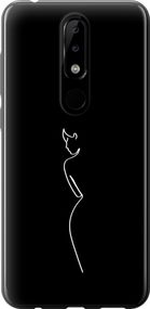 Чехол на Nokia 5.1 Plus Силуэт1 "4590u-1543-17620"