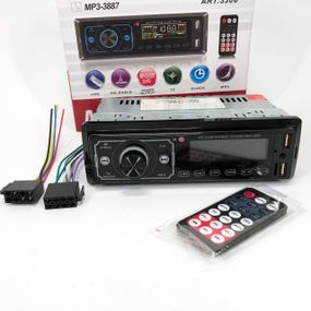 Магнітола для автомобіля з Bluetooth MP3 3887 ISO 1DIN, Незнімні автомагнітоли, Штатна магнітола рено VK-34