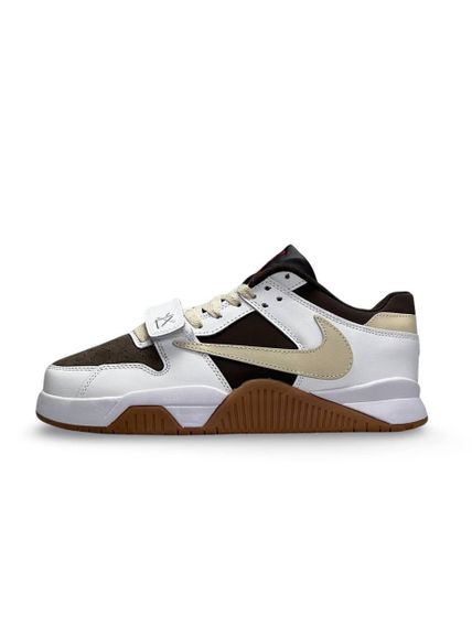 Кроссовки  Air Jordan x Travis Scott “Cut The Check” White Brown Gum , Вьетнам A1396 44 28 | Зображення 2