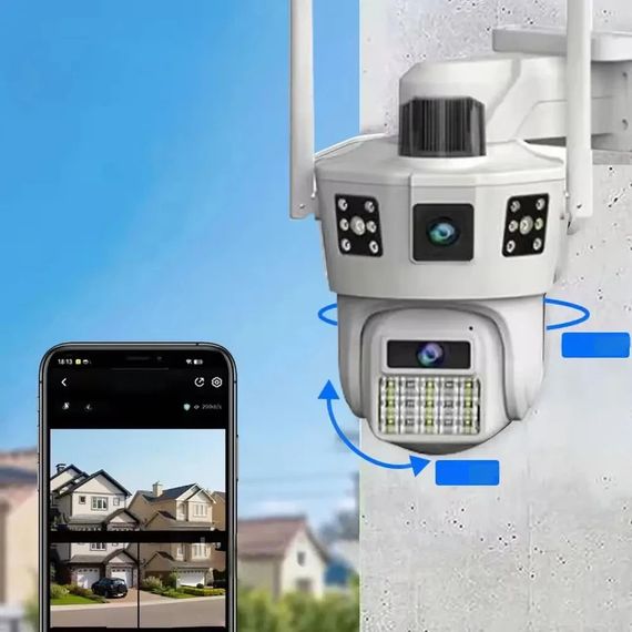 Вулична камера відеоспостереження 12Мп, WIFI, SD XPRO DS-2CD2043G2-IU (234573591_1105) | Зображення 1