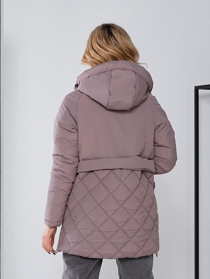 Жіноча зимова куртка з капюшоном, арт. 509, фреза | Зображення 1