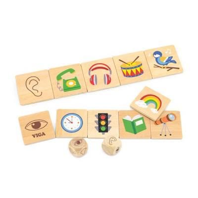 Развивающая игрушка Viga Toys Деревянный пазл-игра Изучаем чувства (44507) | Зображення 2