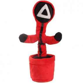 Плюшевий танцюючий кактус "Гра в кальмара" Трикутник