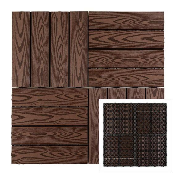 Композитна плитка WPC кедр 30*30CM*2СM (D) SW-00001705 | Зображення 5
